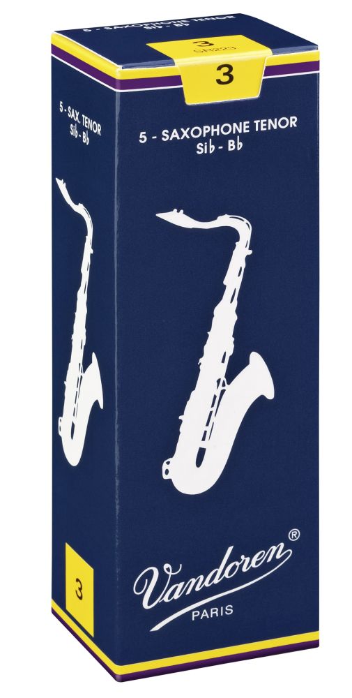 Vandoren SR223 - Traditionnelles force 3 - anches saxophone ténor - boite de 5