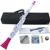 Nuvo CLARINEO - clarinette en Ut en plastique - blanche et rose