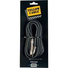 Yellow Cable K16-3 - Cable Audio Mixte Mini Jack str 3.5 Mâle/Jack str 6.35 Fem adapt 3m