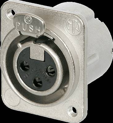 --- DISCONTINUE ---Neutrik NC3FD-LX-M3 - embase 3 pôles f dlx filetage m3