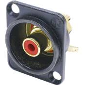 Neutrik NF2D-B2 - embase rca rouge format d