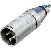 --- DISCONTINUE ---Neutrik NA2MPMM - adaptateur XLR Mâle-cinch Mâle