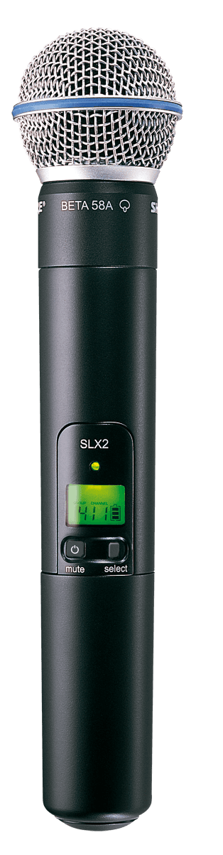 --- DISCONTINUE ---Shure SLX2-beta58-L4 - emetteur main capsule beta58