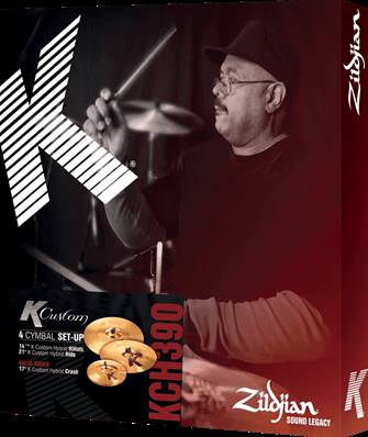 Zildjian KCH390 - set k' custom hybrid 141/4 21  17