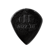 --- DISCONTINUE ---Dunlop mediator Nylon Jazz III pointus noirs
