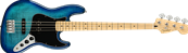 Player Jazz Bass Plus Top, Maple Fingerboard, Blue Burst