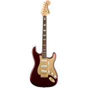 Guitare électrique Squier 40th anniversary stratocaster gold edition ruby red