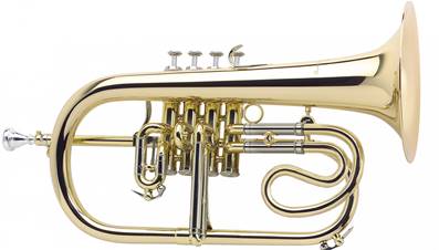 Antoine Courtois 156 - Bugle Sib 4 pistons cuivre rose verni avec étui