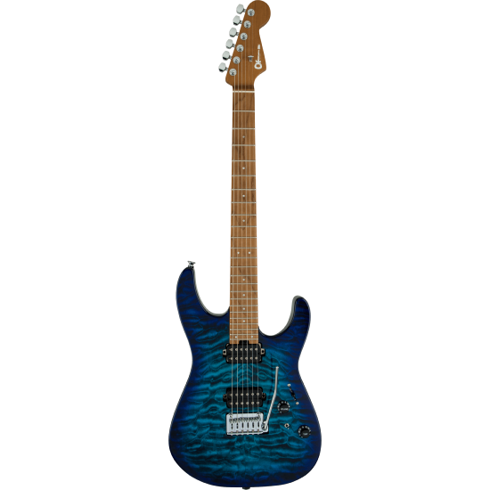 ---DISCONTINUE---Pro-Mod DK24 HH 2PT CM QM, Caramelized Maple Fingerboard, Chlorine Burst