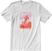 Fender Jaguar Surf T-Shirt, White and Red, XXL