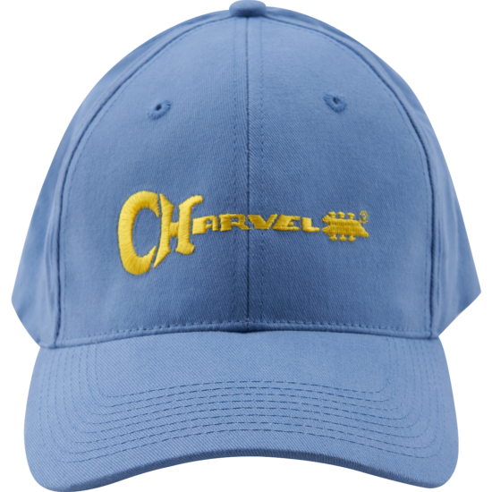 --- DISCONTINUE ---Charvel 3D Logo Hat, Blue and Yellow