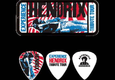 Dunlop Boite 6 médiators Jimi Hendrix - Tribute tour