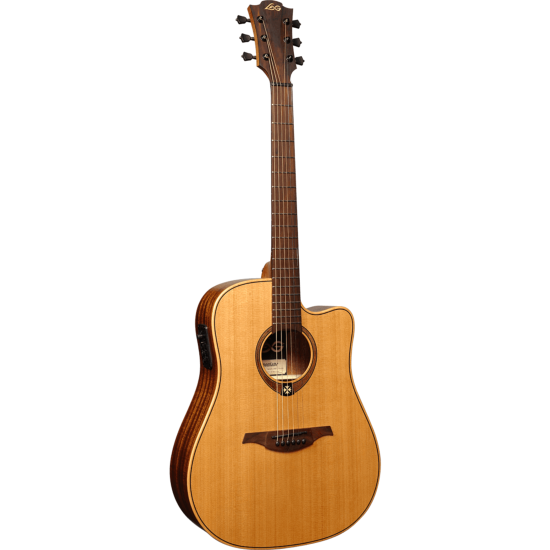 guitare electro-acoustique lag tramontane dreadnought cutaway electro