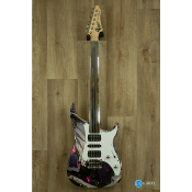 Guitare électrique Vigier Excalibur Surfreter Supra HSH Rock Art Chrome