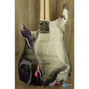 Guitare électrique Vigier Excalibur Surfreter Supra HSH Rock Art Chrome