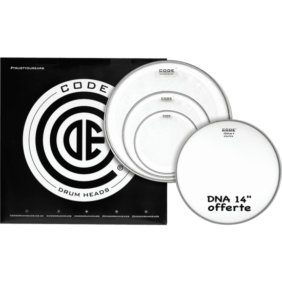 Pack de peaux Code Drumhead transparente 101216