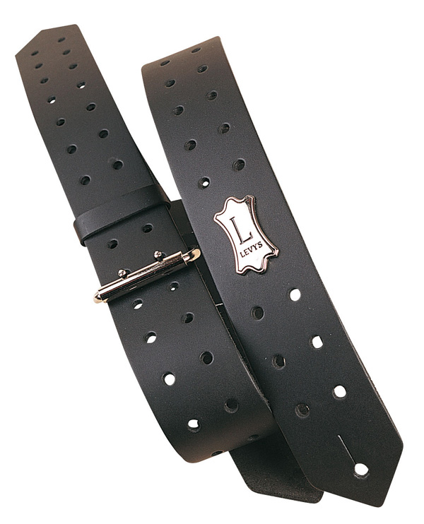 Sangle Pour Guitare En Cuir Véritable - Levy's Leathers M12-BLK, Largeur 5 Cm, Réglable, Fabriquée Au Canada