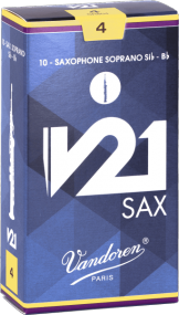 Vandoren SR804 - V21 force 4 - anches saxophone soprano - boite de 10