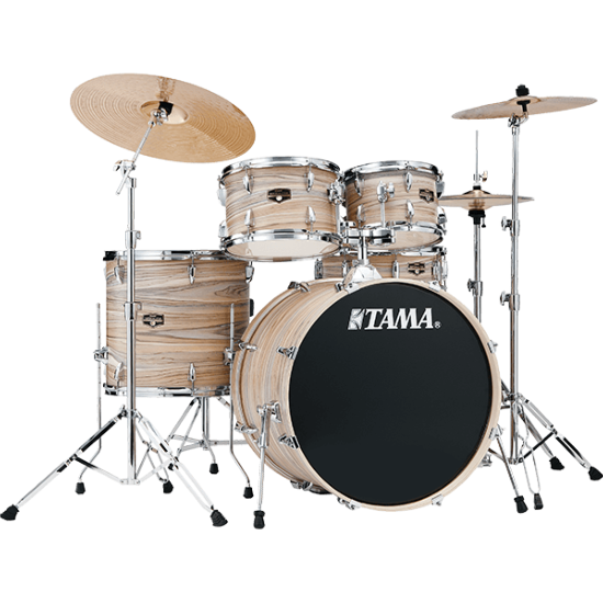 Batterie acoustique TAMA imperialstar 22 Natural Zebrawood Wrap