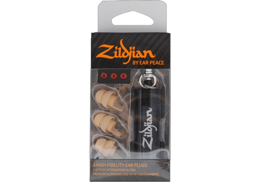 Zildjian ZPLUGSL > Pack 3 protections  2 filtres interchangeable couleur clair