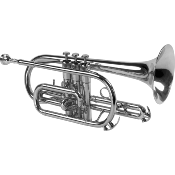 SML Paris CO50S PRIME Cornet argenté gravé avec étui et embouchure