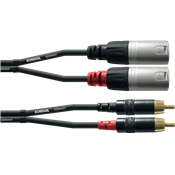 Cordial CFU3MC - câble audio double rean 2x xlr m./2x rca 3m