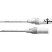--- DISCONTINUE ---Cordial CXM2.5FM-SNOW - câble micro neutrik xlr m./xlr f. 2,5m blanc