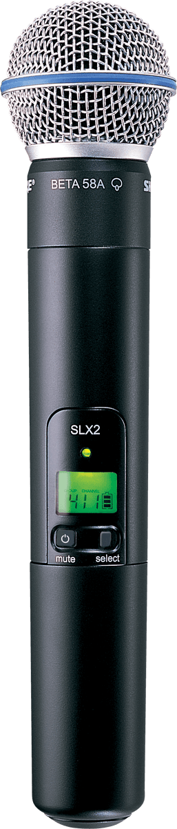 --- DISCONTINUE ---Shure SLX2-beta58-J3 - emetteur main capsule beta58