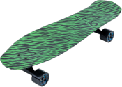 --- DISCONTINUE ---Skateboard Charvel neon Green bengal stripe by Aluminati