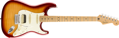 Limited Edition Player Stratocaster HSS Plus Top, Maple Fingerboard, Sienna Sunburst