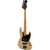 Contemporary Active Jazz Bass HH, Roasted Maple Fingerboard, Black Pickguard, Shoreline Gold