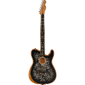 Fender Acoustasonic Telecaster Black Paisley