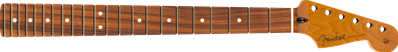 Roasted Maple Stratocaster Neck, 22 Jumbo Frets, 12, Pau Ferro, Flat Oval Shape