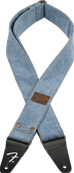 Fender x Wrangler Riveted Denim Strap, Light Indigo