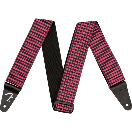 Houndstooth Jacquard Strap, Pink, 2
