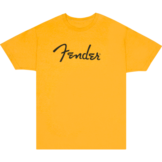 Fender Spaghetti Logo T-Shirt, Butterscotch Blonde, S