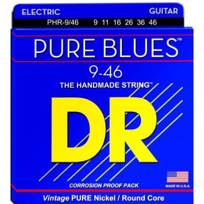 --- DISCONTINUE ---Cordes Guitare Electrique DR Pure Blues 9-46