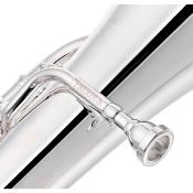 Besson PRODIGE BE165 - Euphonium 4 pistons (3+1) argenté avec étui sac à dos rigide