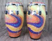 Set congas Remo Jimmy Morales serpentine Tres bon état général