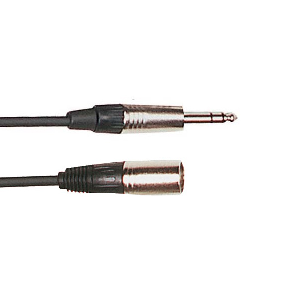 Yellow Cable K14-1 - Cable Audio Mixte Jack Stéréo Mâle/XLR Mâle 1m
