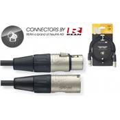 Stagg NDX3R > Câble DMX XLR F / XLR M 110 Ohm > 3 mètres