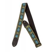 --- DISCONTINUE ---Gretsch G BRAND STRAP BLUE/ORANGE black Ends