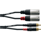 Cordial CFU1.5MC - câble audio double rean 2x xlr m./2x rca 1,5 m
