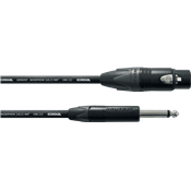 Cordial CPM5FP - câble mic neutrik xlr f./jack m. mono 5 m