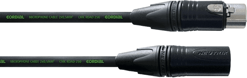 Cordial CRM10FM - câble micro encore xlr mâle/xlr femelle 10m noir