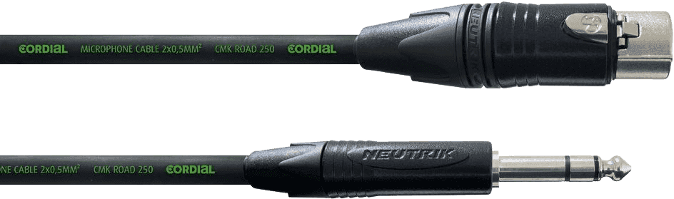 --- DISCONTINUE ---Cordial CRM2.5FV - câble audio encore neutrik xlr f./j stéréo 2.5m
