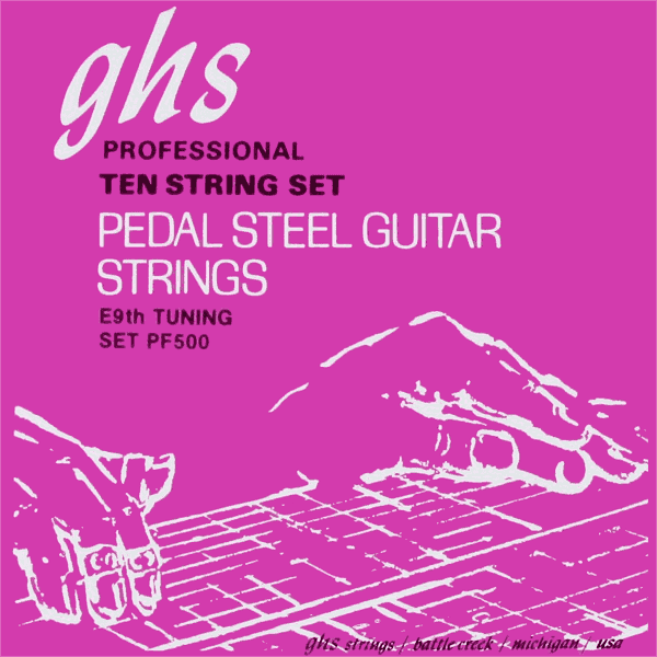 --- DISCONTINUE ---GHS PF500 - Jeu PEDAL STEEL Guitar E9