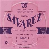 Savarez 521R - mi-1 rouge nylon rect