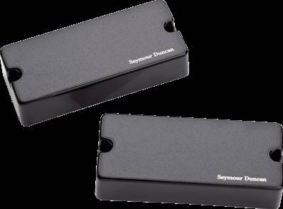 micro guitare electrique seymour duncan blackouts 7 ph2, kit noir