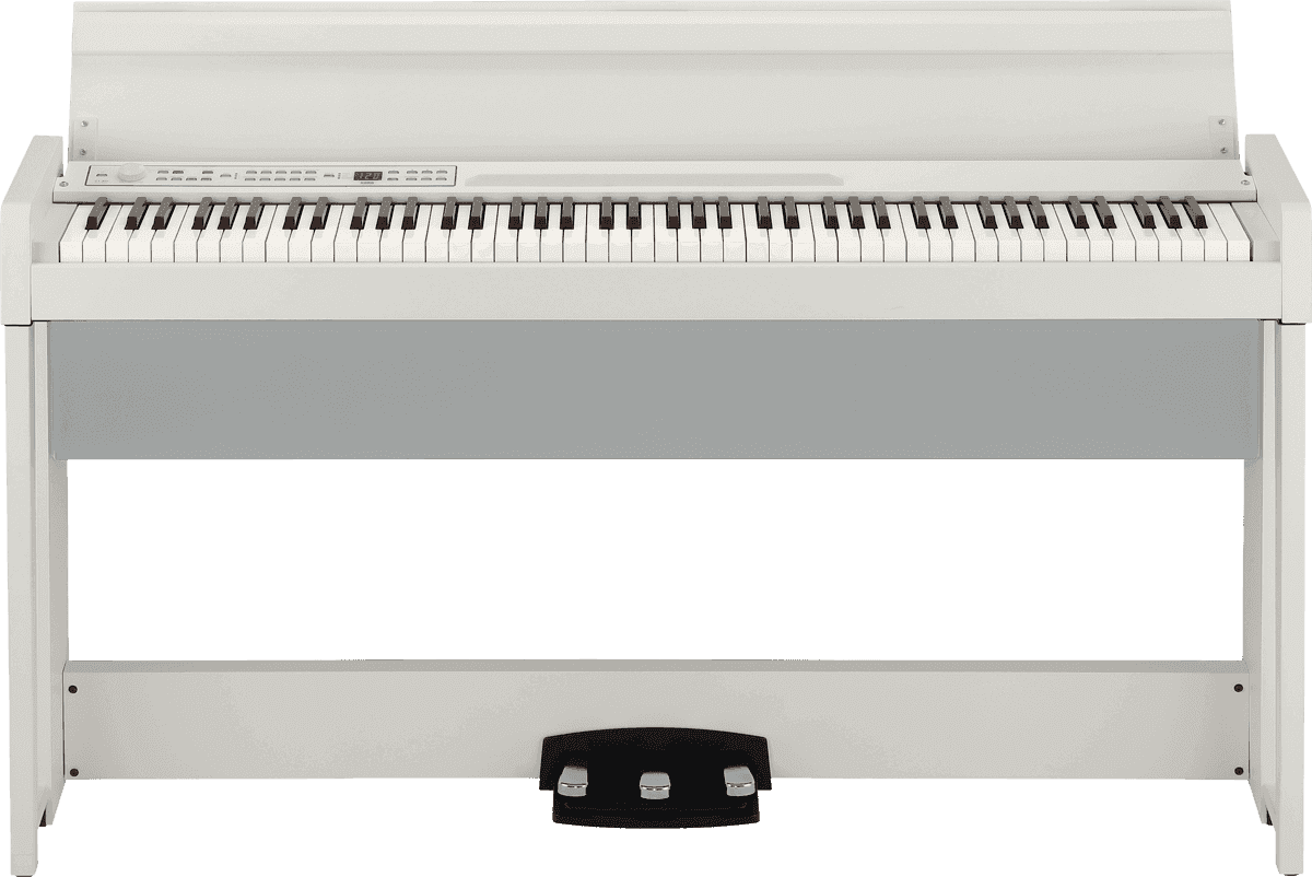 Korg C1-AIR-WH - Piano numérique 88 notes, bluetooth, blanc avec stand